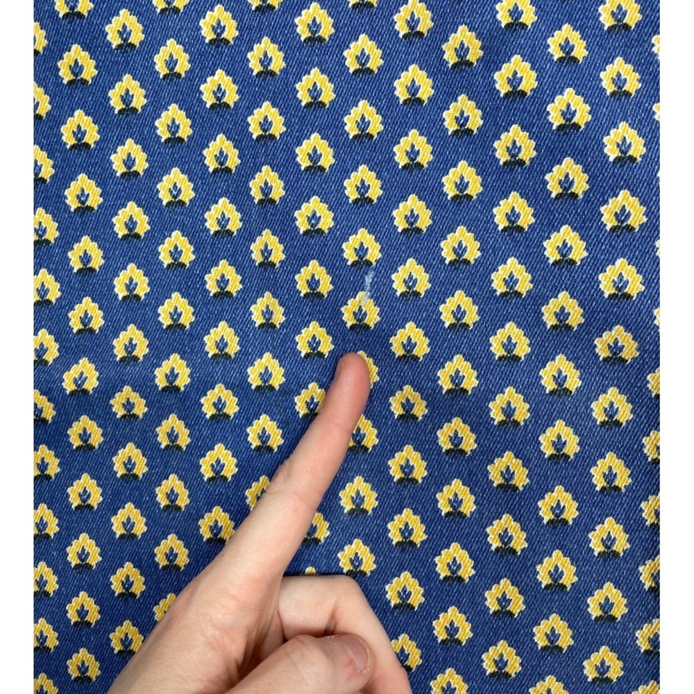 2 Williams Sonoma Provence Kitchen Tea Towels Blue Yellow Floral French Country - Picture 2 of 7